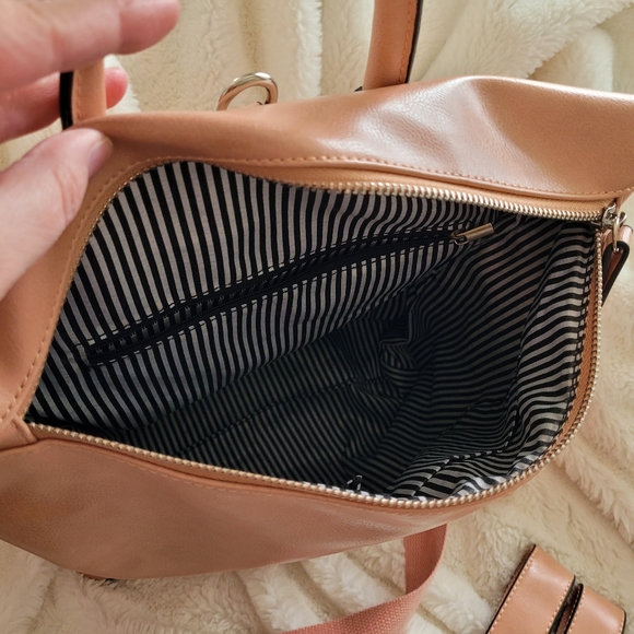 Fashion Blush Pink Crossbody/Backpack - Picture 6 of 12